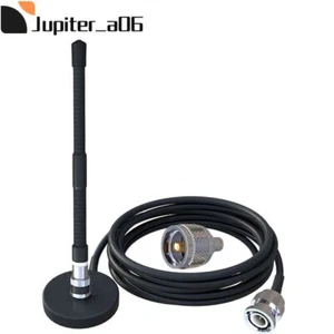 CB Antenna 27MHz Soft Whip with Magnetic Base RG58 BNC Extension Cable PL259 - Picture 1 of 11