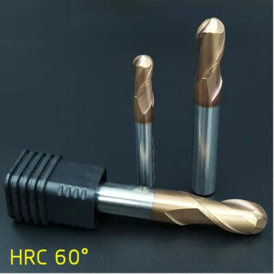 Ø1-6mm Kugelkopf Schaftfräser Z=2 AlTiN Beschichtung Kugelfräser Radiusfräser - Bild 1 von 4