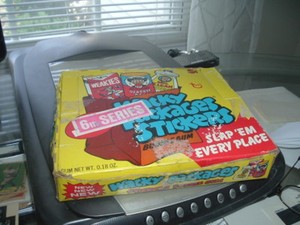 1974 Topps Gum Co Wacky Packages 6th Series Sticker Yellow Display Box  
