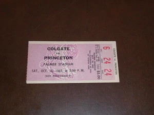 1969 COLGATE AT PRINCETON IVY LEAGUE FOOTBALL TICKET STUB - Bild 1 von 2