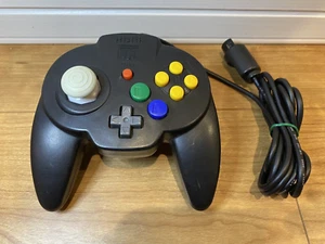 Nintendo 64 HORI PAD MINI N64 Original Officia Black Controller JAPAN Tested - Picture 1 of 10