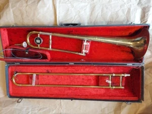 Trombón Tenor King Superior, EE. UU., con Estuche y Boquilla, Buen Estado - Imagen 1 de 13