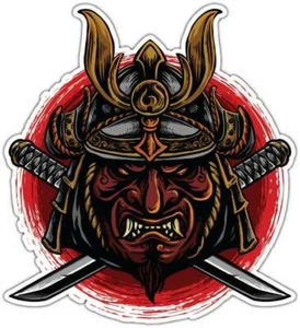 Japan Samurai Warrior War Car Bumper Window Sticker Decal 4.6" - Picture 1 of 1