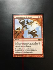 Mtg magic m10 earthquake (French earthquake) nm