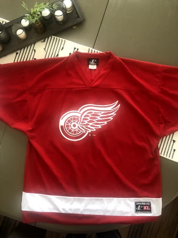 Vintage NHL Detroit Redwings Brendan Shanahan #14 Logo Athletic jersey Mens XL Cover