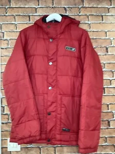 Chaqueta acolchada con capucha O’Neill vintage roja de 3 bolsillos talla mediana excelente estado - Imagen 1 de 9