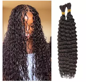 Deep Wave Braiding Hair - 2 Bundles (22inch) #4 - Picture 1 of 7
