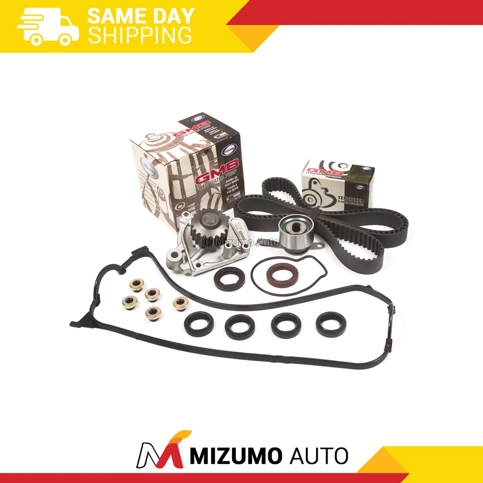 Kit de correa de distribución bomba de agua válvula cubierta apto 92-95 Honda Civic Del Sol D16Z6 Foto 1 de 4