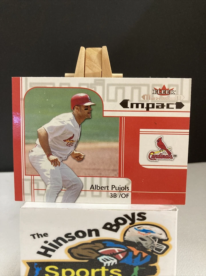 2002 Fleer Maximum Maximum Impact Albert Pujols #251 LOOK AT BACK PICS - Image 1 of 2