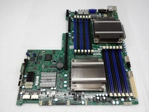 SUPERMICRO X9DBU-3F Motherboard Xeon E5-2428L @1.8GHz x 2 +CPU/ Fan - Picture 1 of 4