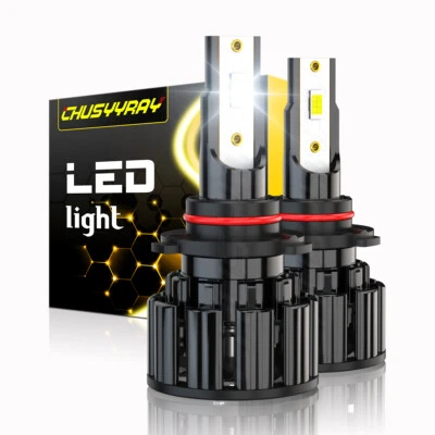 9012 HIR2 LED Front Headlight Bulb Hi/Lo White 6000K For Jaguar F Pace 2017-2019 - Image 1 of 4