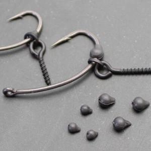 Tungsten Hook Bead Stops Karpfenangeln Terminal Tackle schwarz 2 Größen auf Lager - Bild 1 von 24