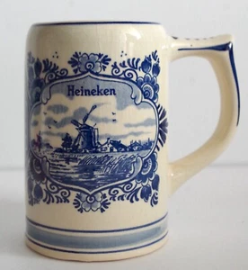 Piedra de cerveza vintage de cerámica Delft G.K.B Heineken hecha en Holanda - Imagen 1 de 9