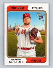 2023 Topps Heritage Graham Ashcraft Rookie #383 Cincinnati Reds Baseball Card