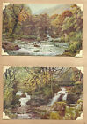 4 RARE VINTAGE PICTURE POSTCARDS LYNMOUTH ENGLAND 1943