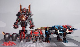LEGO NINJAGO: Fusion Dragon + Iron Doom + Vermillion Warrior - HANDS OF TIME LOT