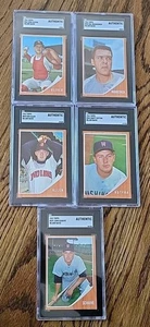 1962 Topps High Number PROOFS  x5 SGC Blank Backs Sharp NO Black Ink  Freaks - Picture 1 of 3