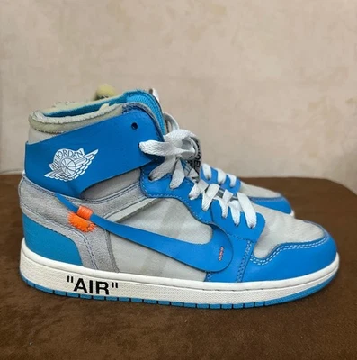 Talla 7 - Jordan 1 Retro OG x Off-White Alto UNC Envío Rápido Foto 1 de 4