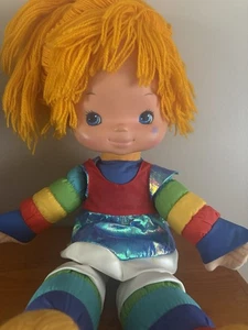 Muñeca de peluche Rainbow Brite 1983 vintage 18" sello Mattel - Imagen 1 de 7