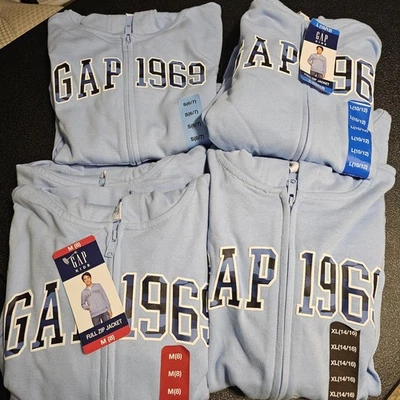 Chaqueta con Capucha Gap Kids Cremallera Completa 6-16 Colores Asstd Nueva con Etiquetas Foto 1 de 4