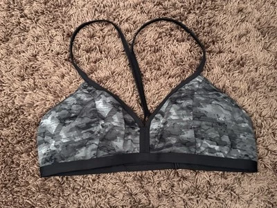 Women’s Oakley Black & Gray Camo Bikini Top – No Size Tag | Style 582001-01K - Image 1 of 4