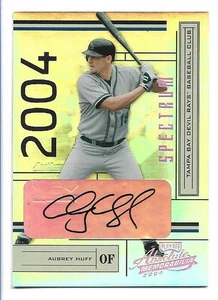 Aubrey Huff 2004 Absolute Memorabilia Spectrum Silver Autograph #184 #015/100 - Picture 1 of 2