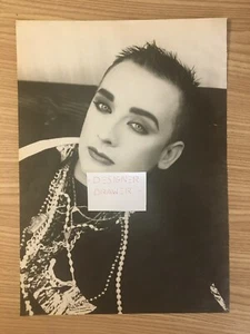 Boy George 1987 Vintage Photo Photograph Set: Headshot 3 pg. Set - Picture 1 of 3