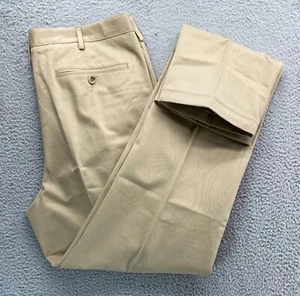 $80 New Lands' End Men's Trad Fit PLT No Iron Chino Pants Khaki 36x38 Long - Picture 1 of 10