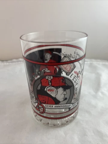 Nebraska Cornhuskers Glass Tom Osborne 25th Anniversary Cover