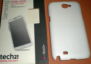 Hard Shell Snap-On Case for Samsung Galaxy Note II, White color, matte finish - Picture 1 of 2