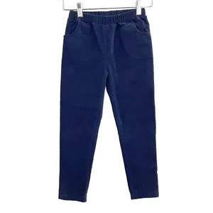 Serendipity Shrimp & Grits Kids Corduroy Straight Leg Pants Girls 8 Navy Blue  - Picture 1 of 6