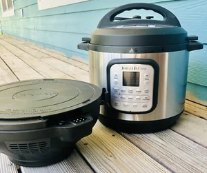 Instant Pot Duo Crisp 11-in-1 Air Fryer Used Once Excellent Condition READ - Picture 1 of 12