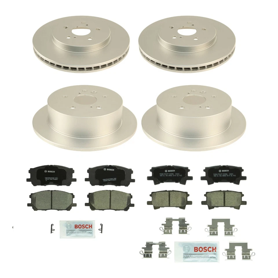 Bosch Delantero 319mm Trasero 288mm Kit Freno Disco Rotores Pastillas Cerámicas Para Toyota Lexus Foto 1 de 1