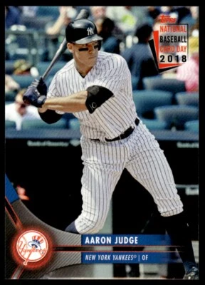 2018 TOPPS BASEBALL NATIONAL CARD DAY AARON JUDGE NEW YORK YANKEES R84 - Image 1 of 2