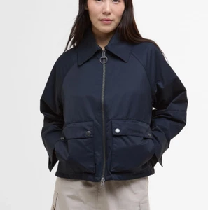 BARBOUR Jacke Parka TILDA Short Boxy Jacket Gr. EU 40 UK 14 karo dark navy blau - Bild 1 von 12