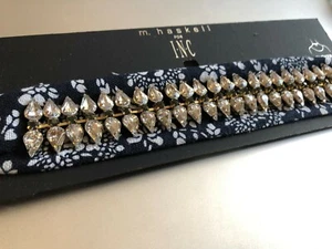 M. Haskell For Inc Navy Blue/ Gold/ Silver Jeweled Choker $34.50 Value NEW! - Picture 1 of 2