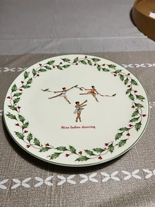 Lenox Twelve Days Weihnachten Ersatz 9" Salatteller neun tanzende Damen - Bild 1 von 2