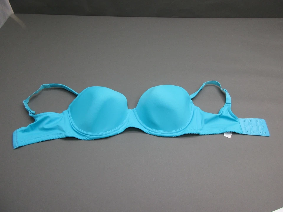 38D LEADING SEÑORA AZUL ACOLCHADO CON AROS CIERRE TRASERO DEMI BRA 4B Foto 1 de 4