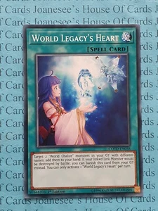 COTD-EN058 World Legacy's Heart Yu-Gi-Oh Card 1st Edition New - Picture 1 of 5