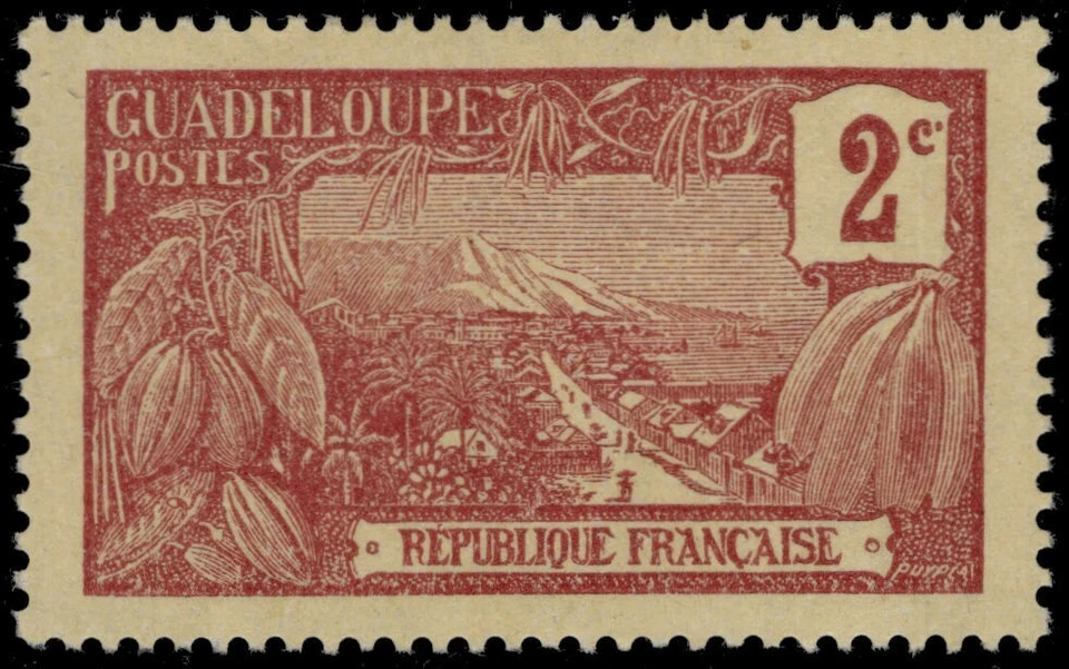 GUADELOUPE 55 - Colonial Heritage "Basse-Terre Harbor" (pc31290) - Image 1 of 1