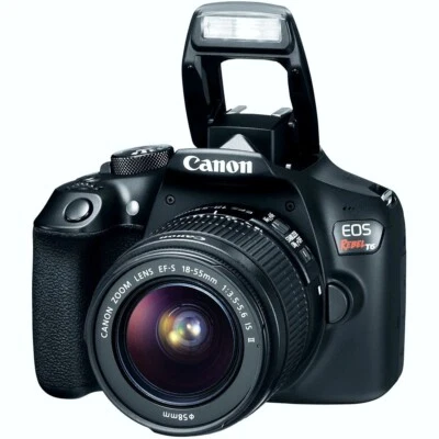 Canon EOS Rebel T6 Spiegelreflex Kamera Objektiv EF-S 18-55mm II 18MP DIGIC 4 BK - Bild 1 von 4