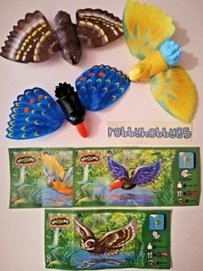 BIRDS COMPLETE SET 3 FIGURES WITH ALL PAPERS KINDER JOY SURPRISE EGG TOYS 2019 - Picture 1 of 1