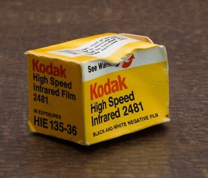 NEW Kodak High Speed Infrared Film 2481 HIE 135-36 36 Exp Film Expired 11/88 - Picture 1 of 3
