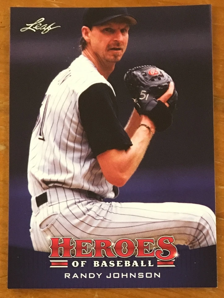 RANDY JOHNSON, 2015 LEAF "HEROES OF BASEBALL" CARD IN EXCELLENT CONDITION ! - Image 1 of 1