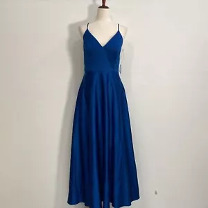 Celebrate Db Studio Bridesmaid/Prom Dress Has pockets Blue 12 - Picture 1 of 12