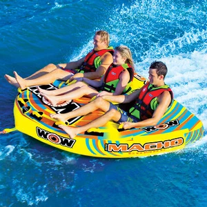 WOW Sports Macho 1-3 Person Towable Water Tube For Pool and Lake (16-1030) - Picture 1 of 8