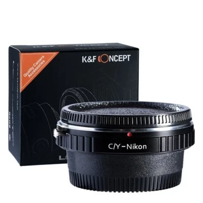 K&F Concept C/Y-NIKON Adapter Mount Contax Yashica C/Y Lens to Nikon w/ Glass - Image 1 of 4