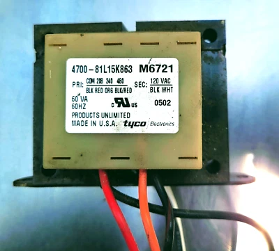 Cargador de batería comercial transformador 4700-81L15K863 M6721 240VAC a 120VAC Foto 1 de 3