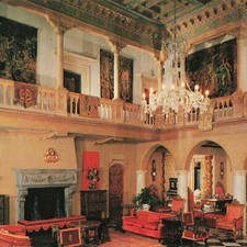 Sarasota Florida FL Great Hall John Ringling Residence Unused Ephemera Postcard