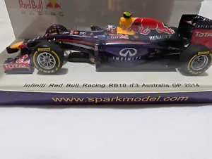 Spark 1/43 2014 Infiniti Red Bull Racing RB10 Daniel Riccardo Australian GP - Imagen 1 de 3